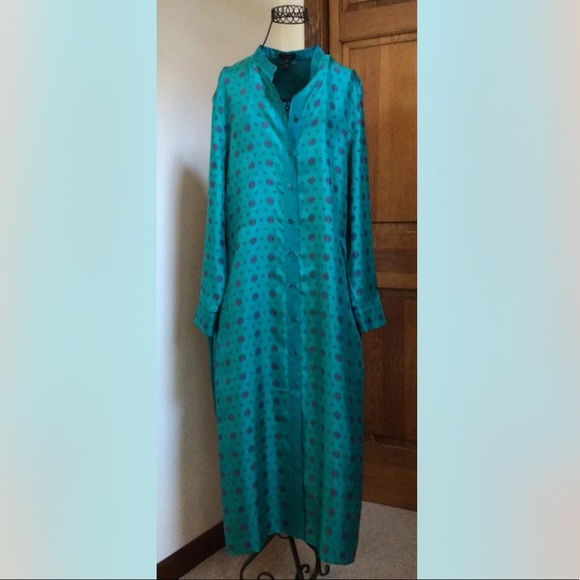 Escada Silk Foulard Print Dress,Size 38,New $1595. - Picture 7 of 11